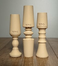 Set of 3 Natural Trumpet Mutes, 3D Printed in PLA Wood Filament