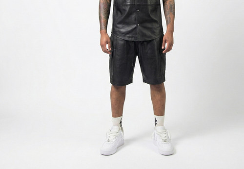Men black genuine leather - men's,