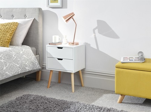 Nyborg single drawer bedside - single,