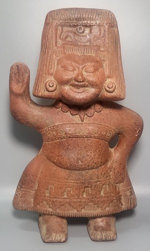 Totonac figure statue - statue, mayan