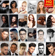 HAIRDRESSER, HAIR SALON, BARBER, HAIRSTYLE POSTER PRINT Men Woman A5 A4 A3 A2