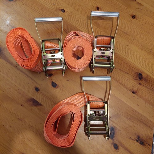 3pcs ratchet straps 50mm - 3pcs,