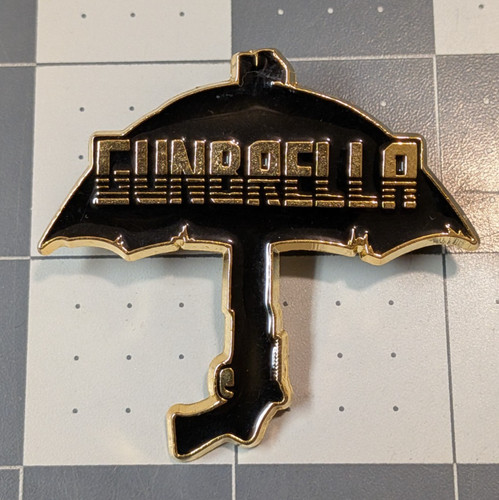 Gunbrella novelty enamel lapel - enamel,