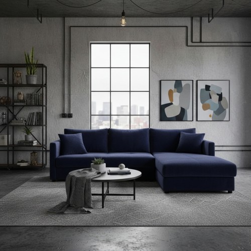 Orea shaped corner sofa bed - l-shaped,