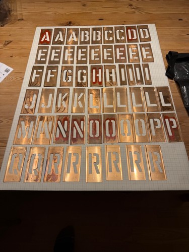 Vintage brass stencils - vintage,