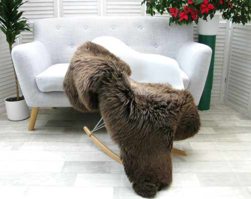 Sheepskin rug british herdwick - sheepskin,
