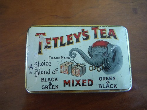 Tetley tea sample - tetley's, tin