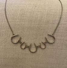 Lovely Horseshoe Necklace - “Lucky Horseshoe” Costume Jewellery