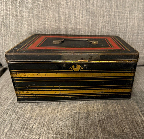 Vintage art deco tin - vintage,