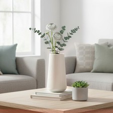 Striped ceramic vase 5cm - ceramic,