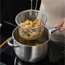 3Pcs Frying Chip Pan Stainless