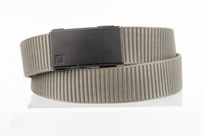 Nylon very strong material Green Grey Autogrip black buckle belt S