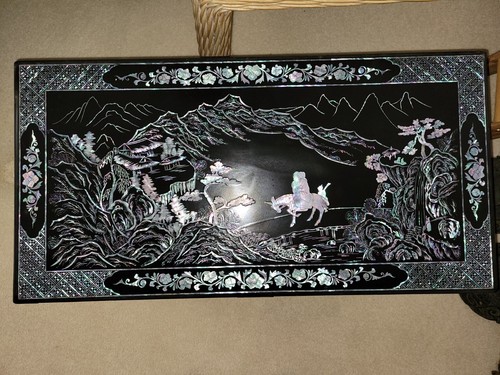 Vintage chinese black lacquer - black,