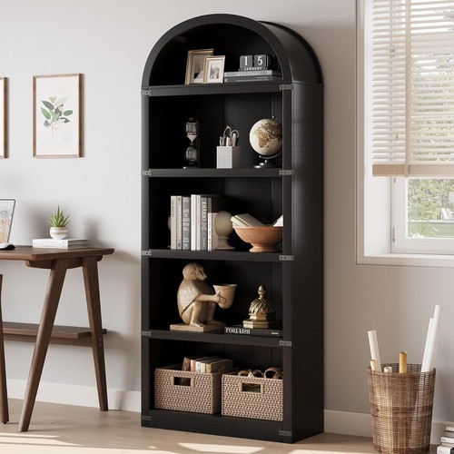 Bookcase shelf arched - bookcase, 5