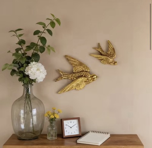 Swallow wall sculpture - sculpture,