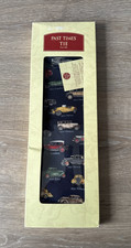 Past Times Tie Vintage Antique Cars Alynn Neckwear Pure Silk Made In USA In Box