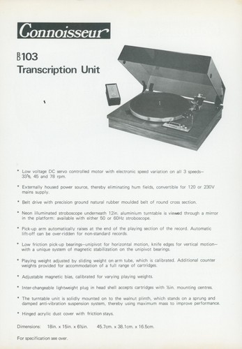 1979 connoisseur bd103 - 1979,
