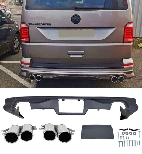 Rear diffuser bumper - rear, quad
