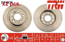 X2 PCS REAR BRAKE DISC SET