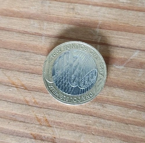 2003 two pound coin dna - coin, double