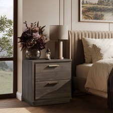 Set of 2 Nightstand with 2