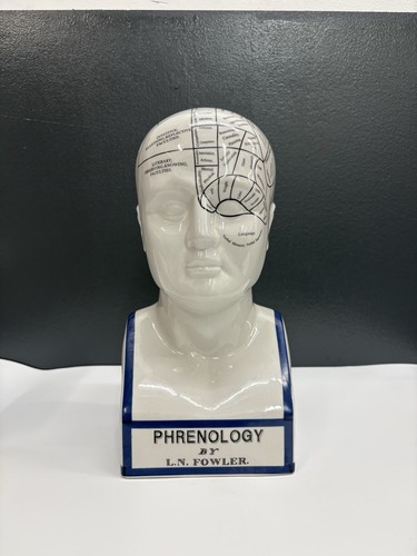 Fowler phrenology ceramic - fowler,