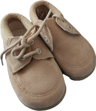 Early Days brown hard soled suede laced boots Size 3