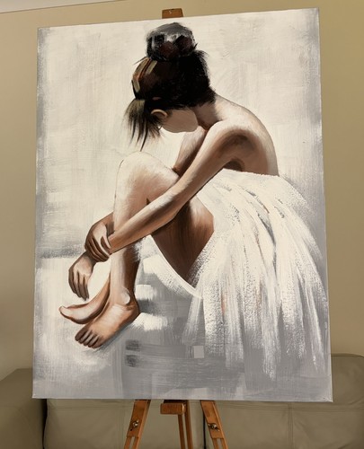 Large oil painting a - of,