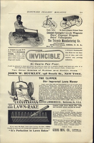 1897 paper antique sickle - ad,