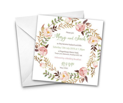 Personalised vintage flowers - personalised,