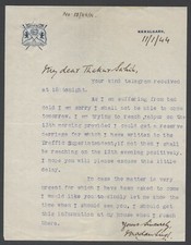 AOP India 1943 crested letter