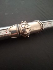 .925 Silver Finger Armour Ring Rare Medieval Star Design 31.80g US Sz 9.5 UK Sz 