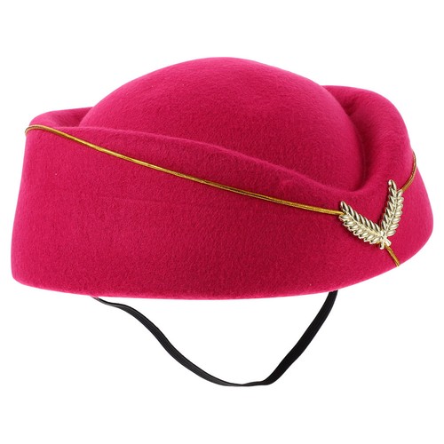 Rosy felt uniform pilot hat - uniform,