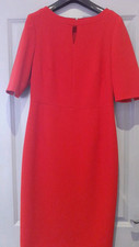 Hobbs Red Classic dress size 10 Mid Calf 