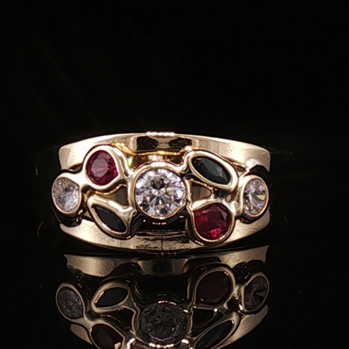 18ct gold ruby sapphire - 18ct,