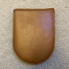 Vintage Mens Travel Shaving Grooming Kit in Brown Leather Case