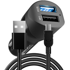 Mini USB In Car Van Charger Power Charging Lead Cable For Garmin Nuvi Sat Nav's
