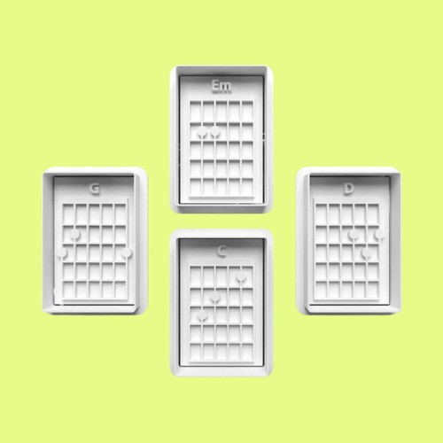 Guitar chords cookie cutter - chords,