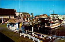 Fisherman's Wharf Monterey Postcard. USA California Vintage 80s Old Mike Roberts