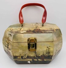 Vintage Wooden Purse Bakelite