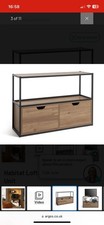 Habitat Loft Living 2 Drawer TV Unit | Modern Stylish TV Stand Living Storage