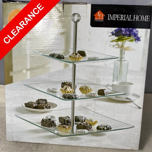 New tier square glass cake - 3,