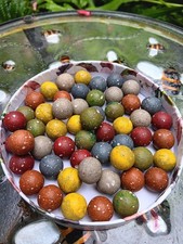 VINTAGE handmade Clay Marbles