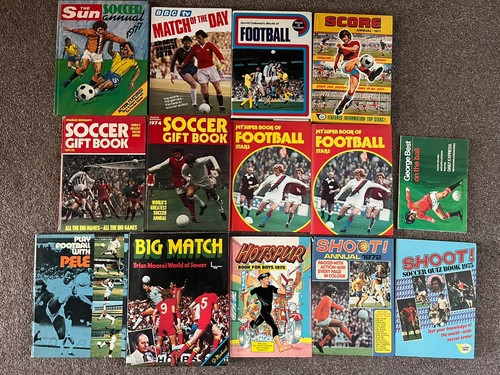 Various football annuals - football,