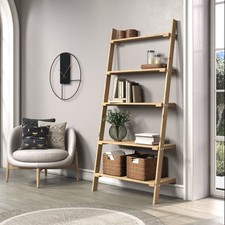 Solid Pine Ladder Shelf Unit 5
