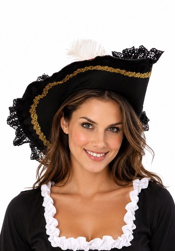 Adult black pirate - black, musketeer