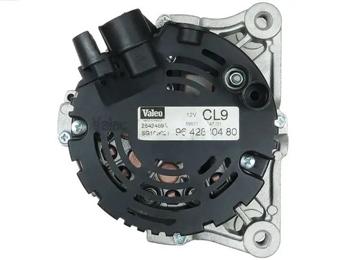 Alternator with belt - , pulley