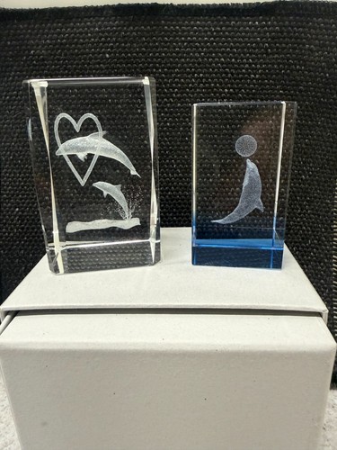 Pair crystal glass - of,