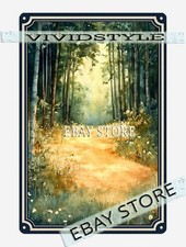 Amber leaves metal tin sign - leaves,