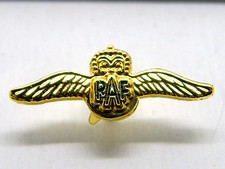 RAF WINGS DESIGN LAPEL BADGE